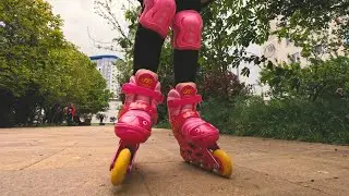 Rollerblading...