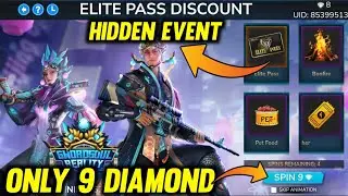 Free Fire New Elite Pass Only 9 Diamond//Free Fire Hidden Event||Indian Gaming Fighter