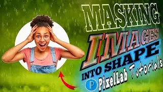 How to Insert a picture in a Shape in Pixellab | PixelLab picture inserting Tutorial