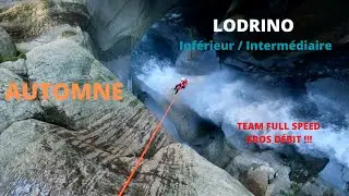 Canyon Lodrino inferieur et intermédiaire - GROS DÉBIT ! - Team Full Speed - Canyoning Tessin - 2023