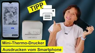 Drucken vom Smartphone: Über Bluetooth auf Mini-Thermodrucker ausdrucken.