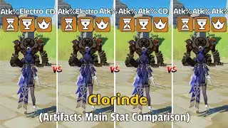 Clorinde Build - Electro/Atk% Goblet vs Crit DMG/Atk% Circlet -Artifact Comparison -[Genshin Impact]