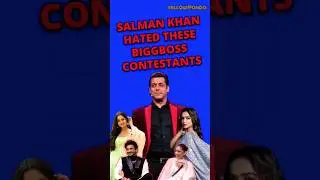 Salman hated these #biggboss contestants #shorts #bollywood