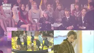 181201 MMA 워너원 WANNA ONE 배진영 REACTION 방탄소년단 BTS FAKE LOVE + IDOL
