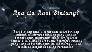 Apa sih Rasi Bintang dan Asterisma itu?