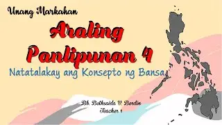 Natatalakay ang Konsepto ng Bansa