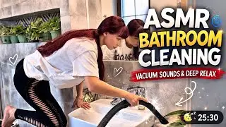 ASMR Bathroom Cleaning 🌀 Vacuum Sounds & Deep Relax