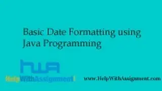 Basic Date Formatting using Java Programming