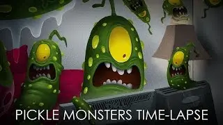 Pickle Monsters Painting Time-Lapse