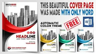 This Beautiful Cover Page Is Made Only with Ms Word