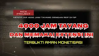 how to get 4000 watch hours on youtube with Rdp on cellphone