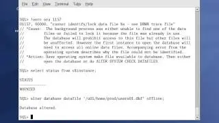 Backup & Recovery oracle database scenarios part 1