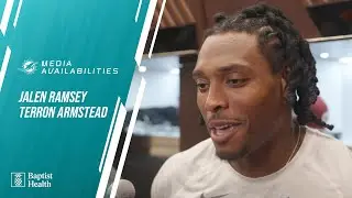 Jalen Ramsey and Terron Armstead meet with the media l Miami Dolphins