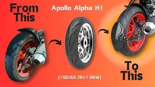 Apollo Alpha H1 160/50 ZR17 for MT 15 #apollo #yamaha #mt15