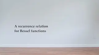 A recurrence relationship for Bessel functions