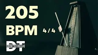 205 BPM ONLINE METRONOME 4/4 cowbell sound  