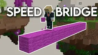 How To SPEED BRIDGE In Minecraft Bedrock (EASY)