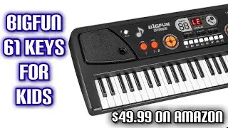 M SANMERSEN Piano for Kids with Microphone, Kids Piano Keyboard for Beginners Portable Electronic