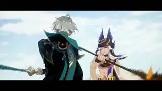 Genshin Impact Cyno vs Al haitham Cutscene