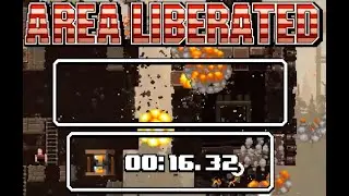Broforce: Taking Down Rail Fortress with Time Bro