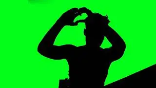 green screen video background effect black VFX signal boy no sound caroma key