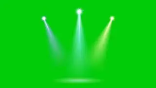 Concert Stage Lights Green Screen Animated Background