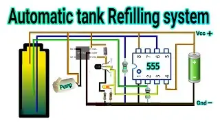 Automatic water level control using 555 IC| EE & Electronics Project | ऑटोमैटिक टैंक रीफिलिंग,