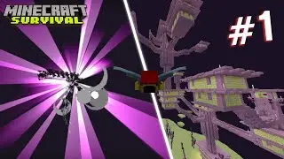 Mato al DRAGÓN en el PRIMER EPISODIO de Minecraft Survival #1