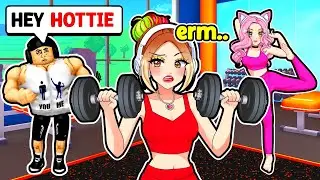 This CREEPY GUY Was Bothering Us At THE GYM.. (Roblox)