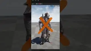 #shorts Unreal Engine 5 : Character Setup - Add Armor Parts to Character Mesh