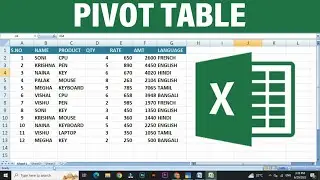How To Create Pivot Table In MS Excel || 