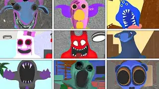Garten of Banban 0,1,2,3,4,6,7,8 - All JUMPSCARES & Scary Moments in BRIGHT MODE