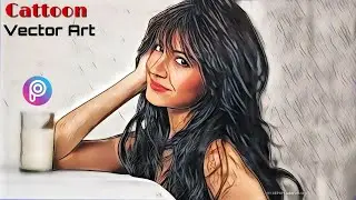 picsArt Portrait Cartoon Photo Editing Tutorial 2020 | Vector Portrait | Vector Editing |