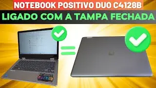COMO CONFIGURAR O NOTEBOOK POSITIVO DUO C4128B PARA FICAR LIGADO E FUNCIONANDO COM A TAMPA FECHADA