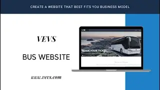 Ready-made professional Bus Website with VEVS Website Builder