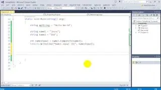 Learn C# for beginners: 7 -  Using the String Data Type