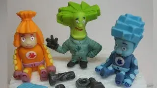 Фиксики из Мастики. Силиконовый молд Фиксики.