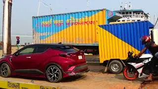 পানি বেড়ে যাওয়ায় দৌলতদিয়া ফেরী ঘাটের বর্তমান অবস্থা | Daulatdia Paturia Ferry Service