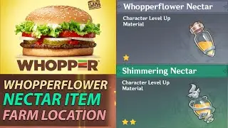 Where to Farm Pyro Cryo Whopperflower Shimmering Energy Nectar - Genshin Impact