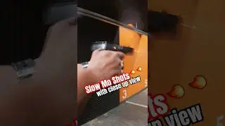Slow motion shots up close. Difference of observed vs felt recoil. Muzzle rise and re-acquisition.