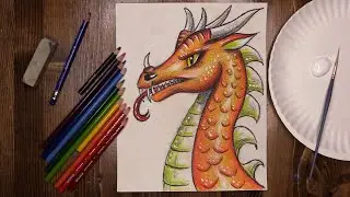 Pencil color dragon - Virtual McArt