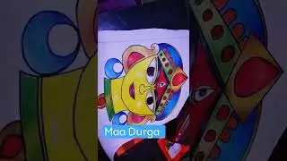 So this happens .Maa Durga drawing #aryanvermastudios #matarani #viralshorts   #shorts
