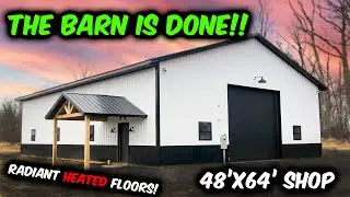 Barn with in-floor Heat and a Full Bathroom!
