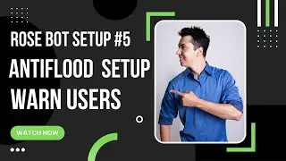 How to Setup Anitflood Command on your telegram group | Rose bot setup