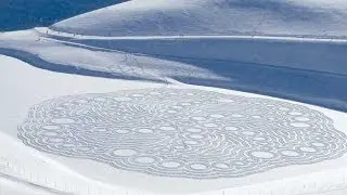 Karda Ayak İzleriyle Sanat Yapmak