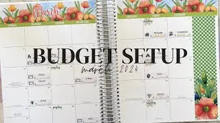 March Budget | Bills Setup in my Budget Planner | Kaycee Leigh Design Etsy Shop