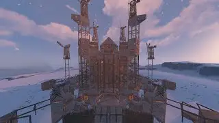 The HURRICANE • FIERCE 4X4 • Furnace Wall • Mountain Roof • 8-12 Man Base RUST