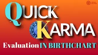 Quick Karma Evaluation through Natal Chart & Prashna | with Example Horoscope #Astrology #Karma