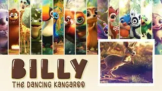 Dancing Animals Jingle 🎶 | Billy Kangaroo 🦘 | AI Animation Fun!  🦘🐘🦁🐒