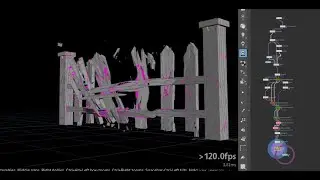 Creating Realistic Wood Destruction with Soft Constraints in Houdini